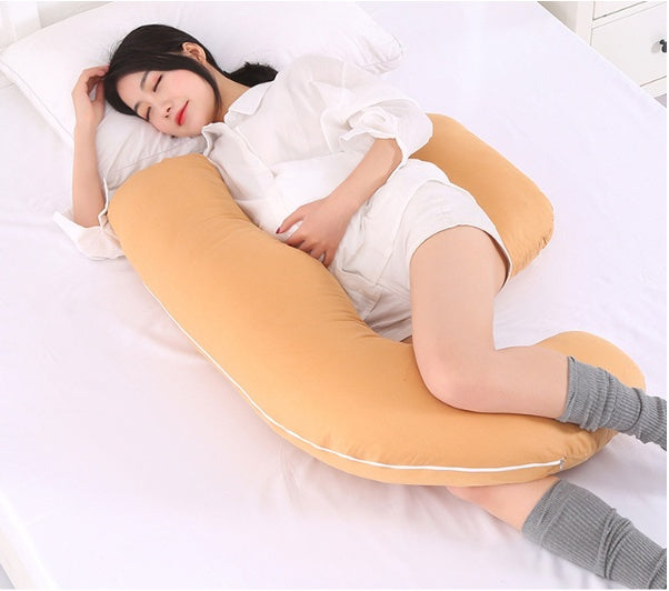 Almohada de maternidad multifuncional en forma de U, almohada de cintura para mujeres embarazadas, almohada de lactancia, almohada para dormir de lado 