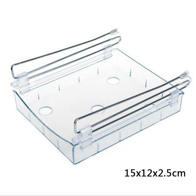 Support de rangement suspendu en plastique pour réfrigérateur, planches de rangement, fournitures de cuisine