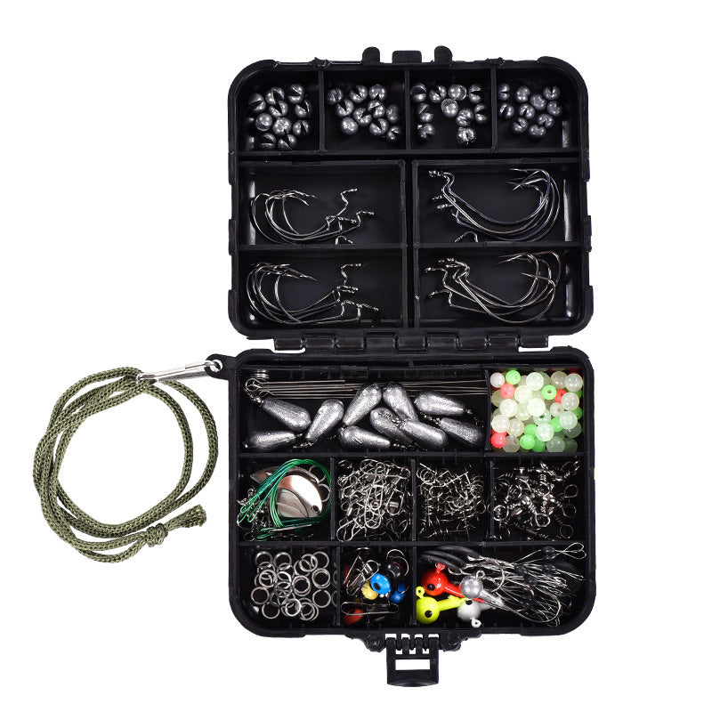 Pêche en mer 246 pièces ensemble coffret boîte de rangement ensemble complet d'accessoires de pêche appât 