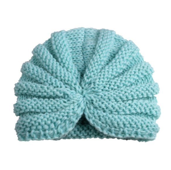 Casquette indienne en laine de couleur unie