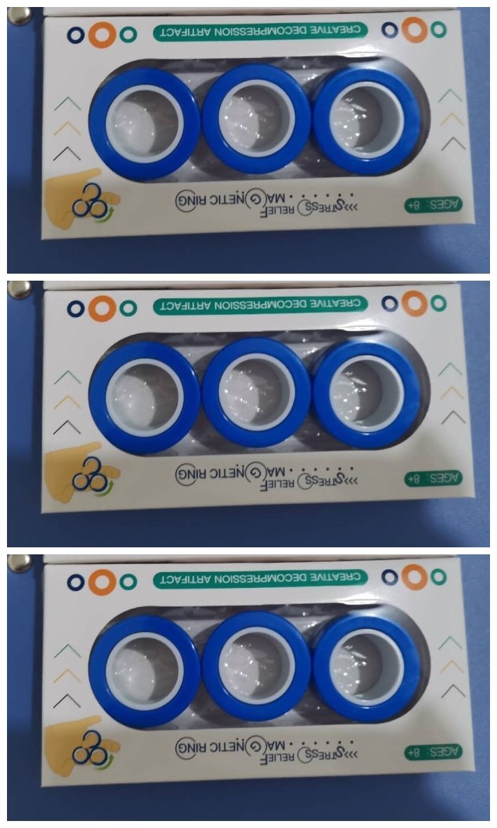 Anillo giratorio de dedo magnético