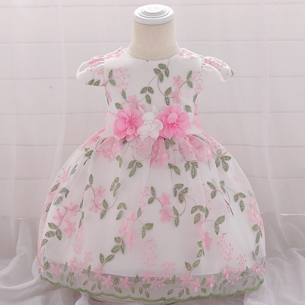 Vêtements d'été pour enfants, robe de mariée, fête d'anniversaire pour bébé, jupe moelleuse pour filles, nouvelle collection