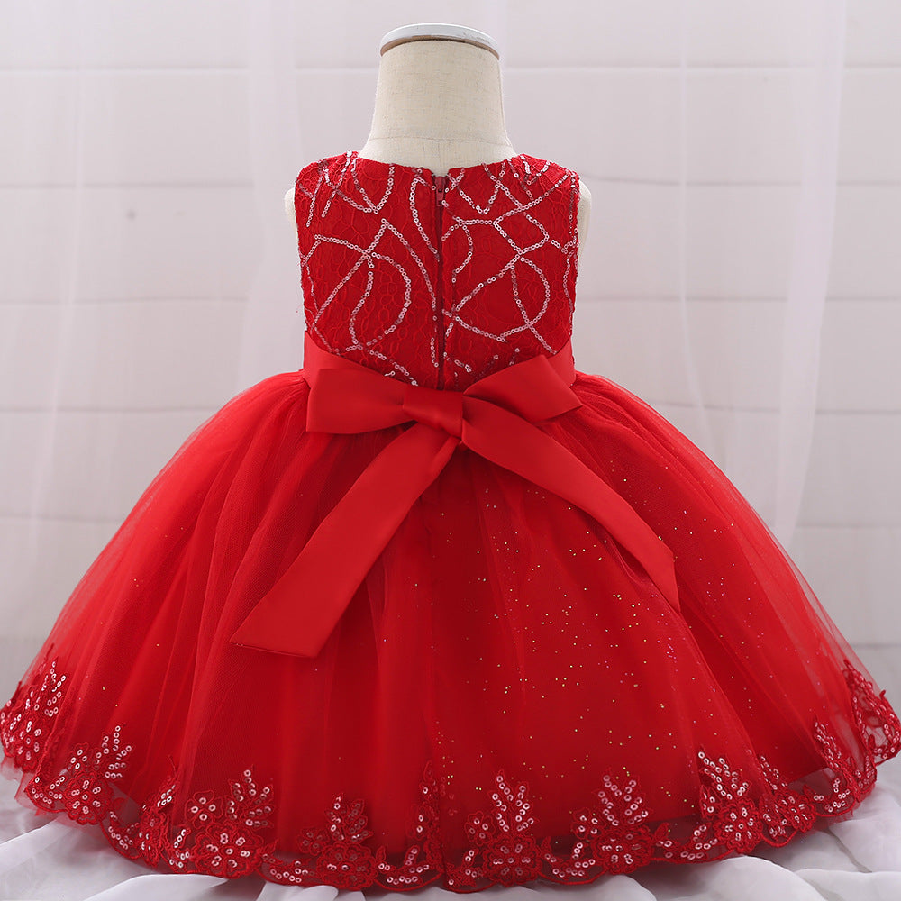 Robe de princesse pour filles, tenue de fête d'anniversaire pour bébé