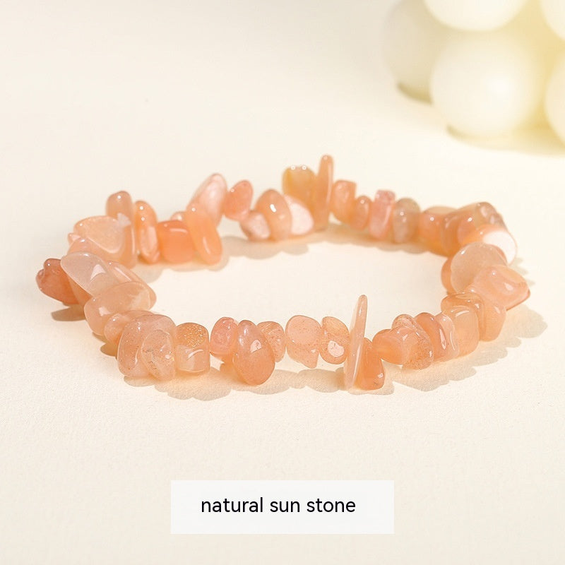 Natural Crystal Gravel Agate Aventurine Irregular Bracelet