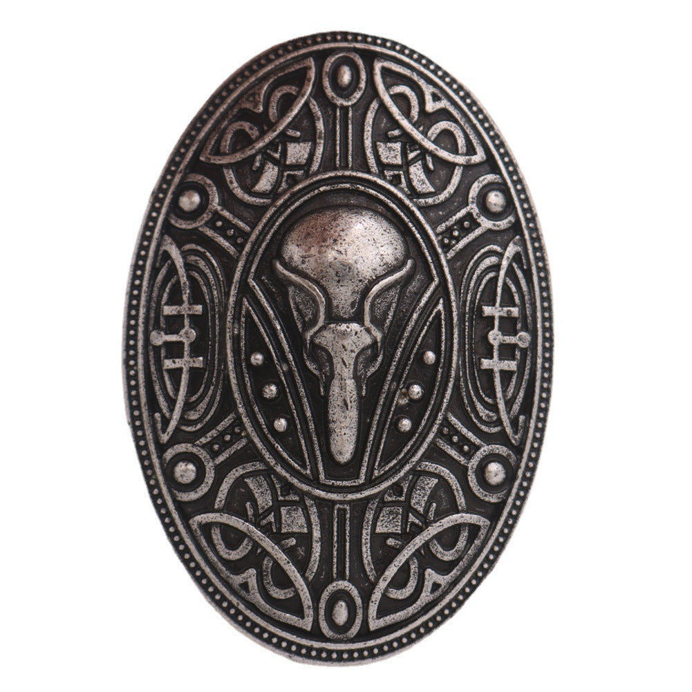 Broche de cuervo para hombre Mito nórdico Charm para hombre