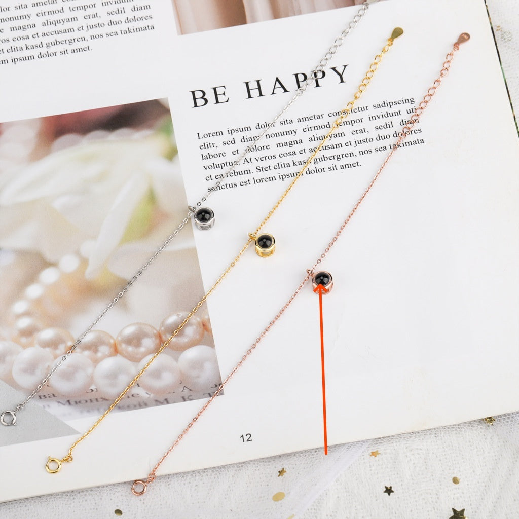 Pulsera De Proyección De Personalización De Foto En 100 Idiomas Te Amo