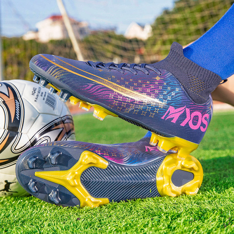 Chaussures de football pour étudiants AG, chaussures d'entraînement à ongles longs cassés