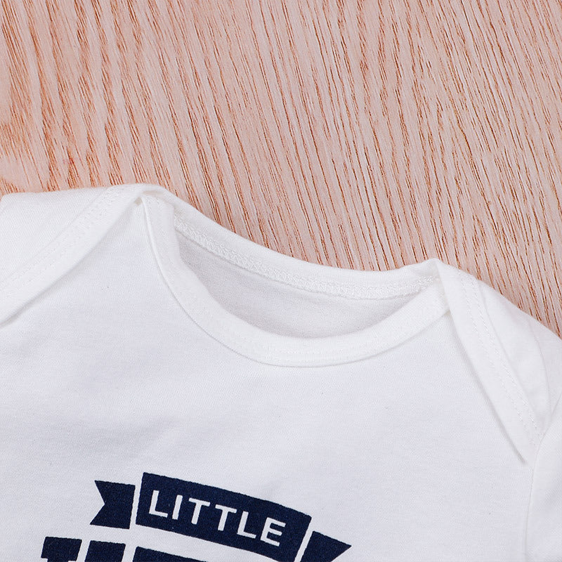 Costume d'automne pour enfants, ensemble trois pièces avec lettres imprimées et fermeture éclair, vêtements pour nouveau-nés