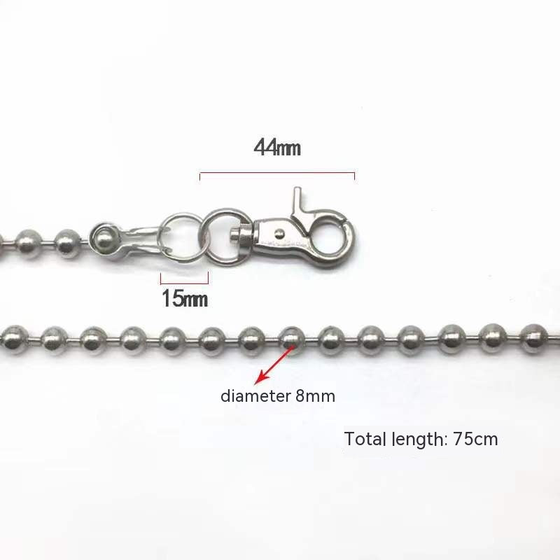 Alloy Punk Hip Hop Round Waist Chain