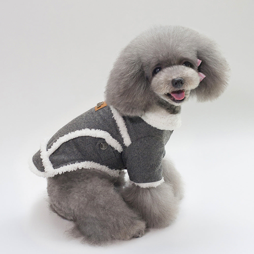 Vêtements d'hiver pour chien, veste pour bouledogue français, manteau épais et chaud pour chien