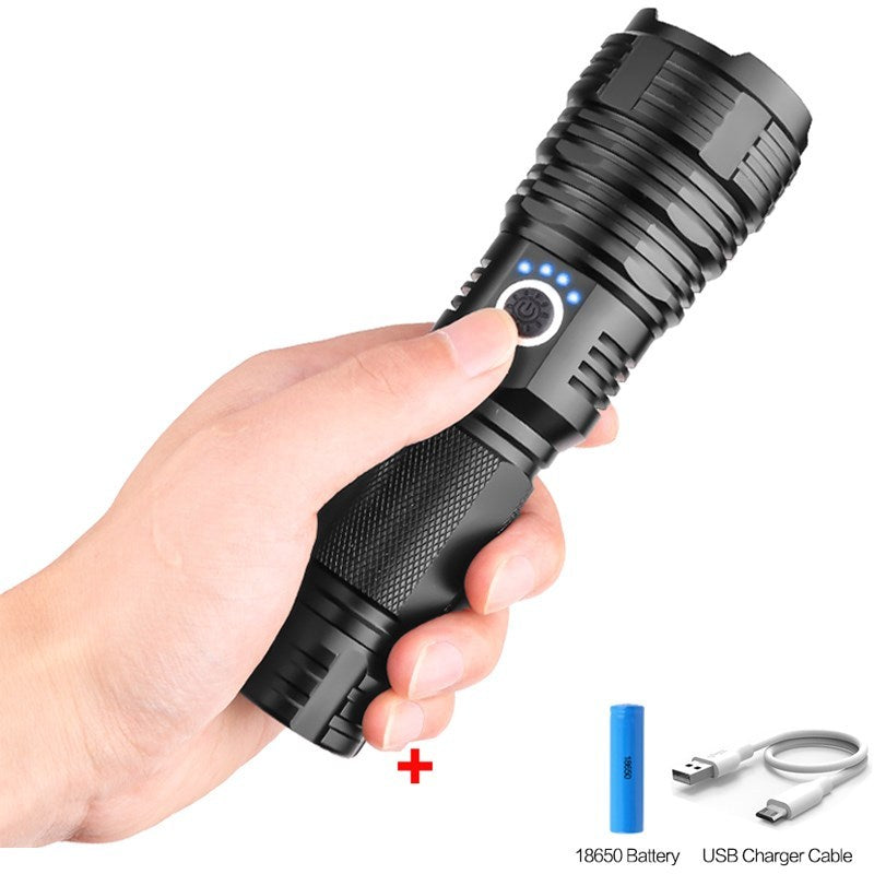 Linterna exterior P70 con carga USB