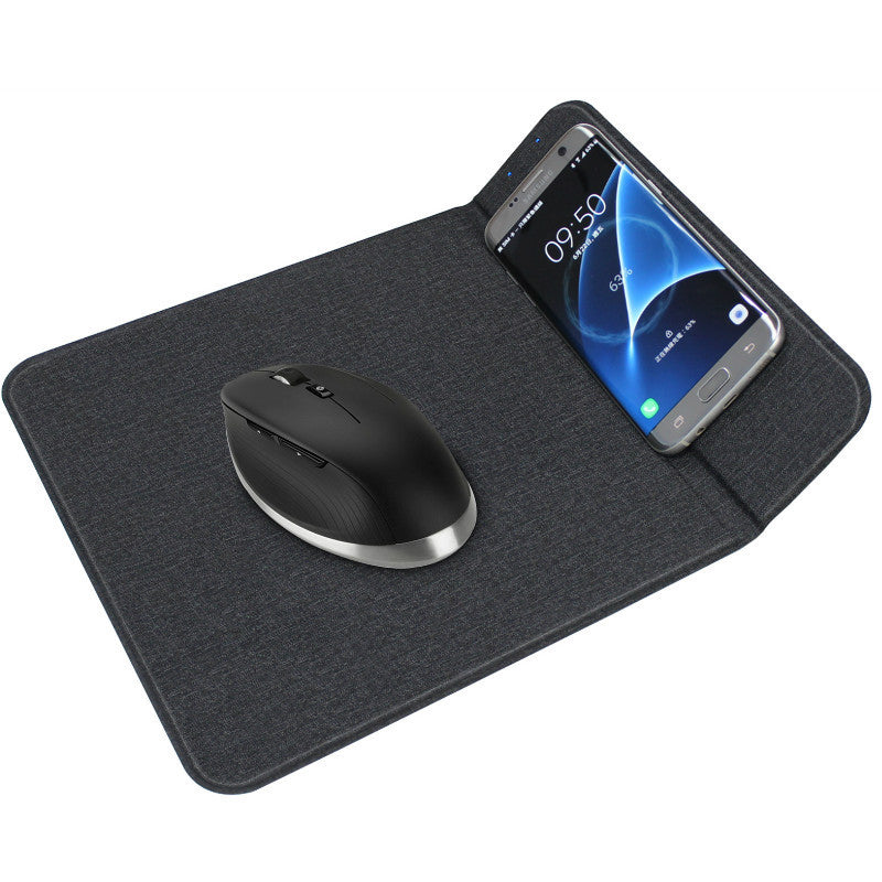 Tapis de souris de chargement sans fil 2 en 1, support de chargeur, tapis de souris de chargement antidérapant