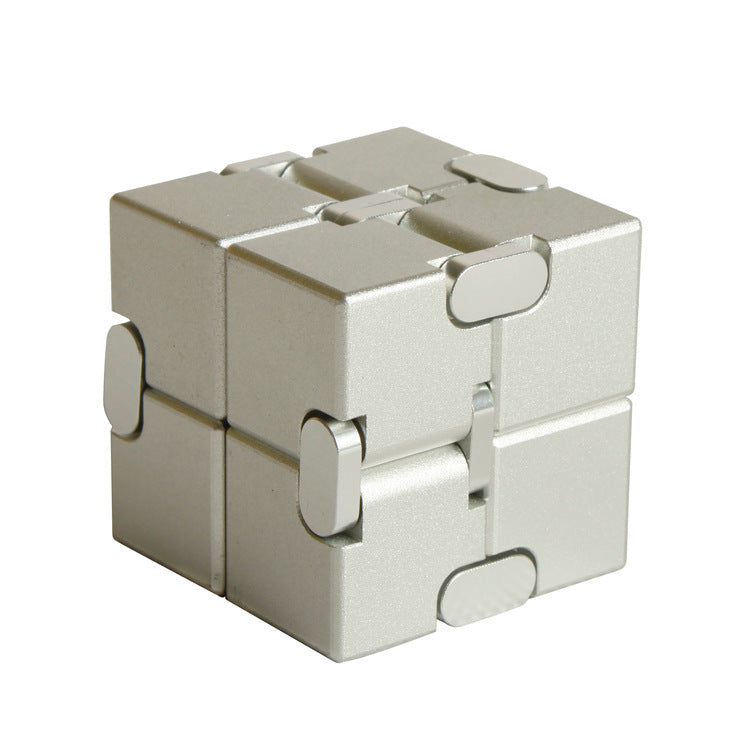 Jouet anti-Stress Cube infini en métal de qualité supérieure, décompresse Portable, jouets relaxants pour enfants et adultes