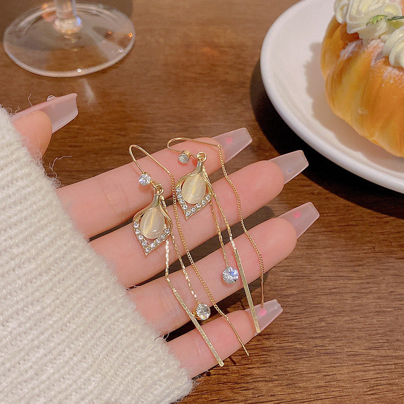 Boucles d'oreilles à pampilles Catopal de haute qualité pour fille, luxe léger