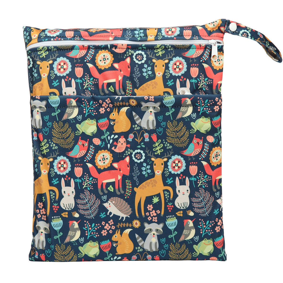 Bolsa de pañales con errores de gran capacidad y doble bolsillo, tamaño mediano