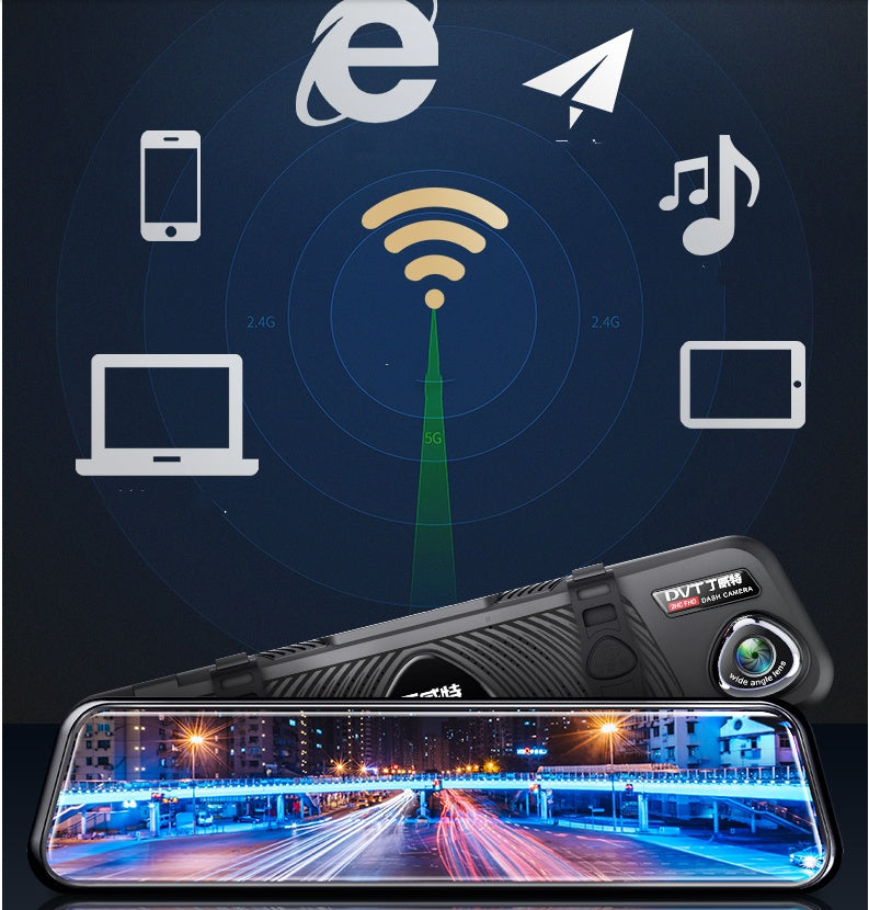 Enregistreur de conduite panoramique HD 360, image inversée