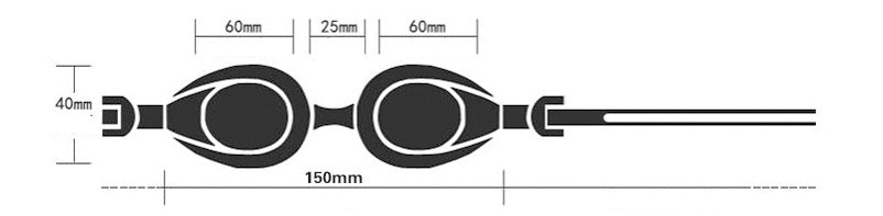 Lunettes de natation imperméables et antibuée