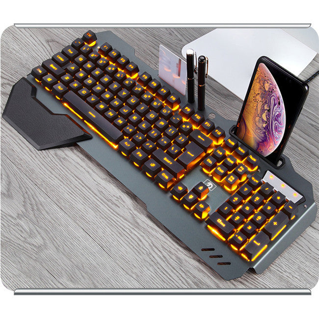 Teclado mecánico con cable para juegos