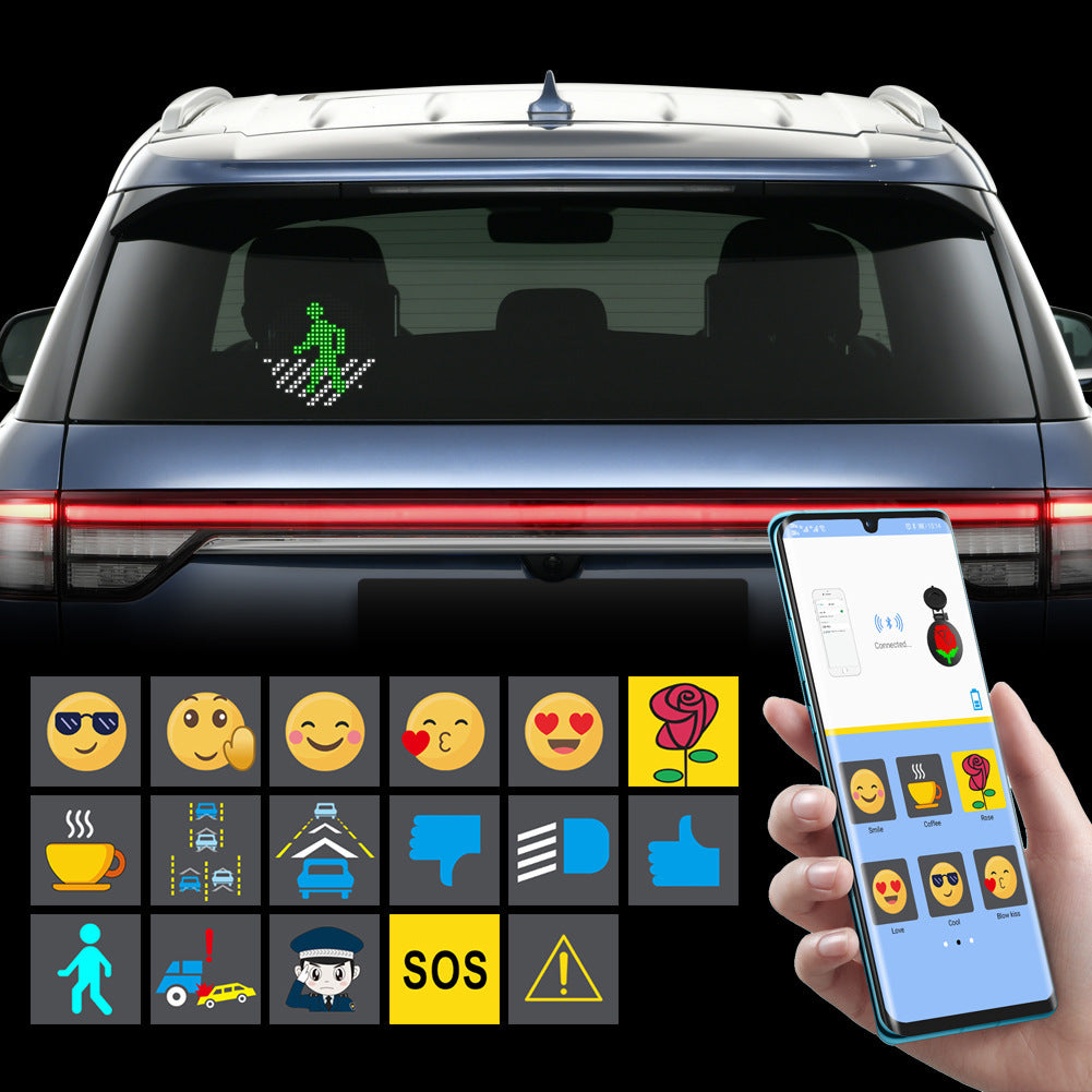 Affichage Bluetooth rond de voiture