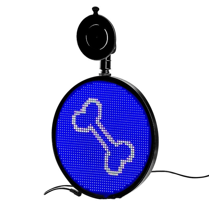 Écran de voiture LED, affichage polychrome de la publicité automobile