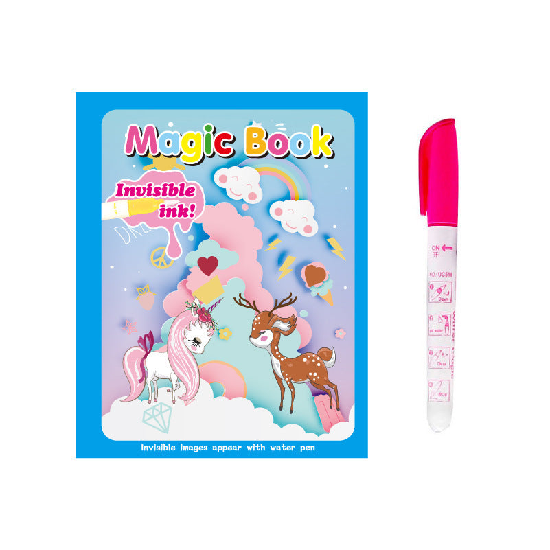 Livre de peinture à l'eau magique créatif pour enfants