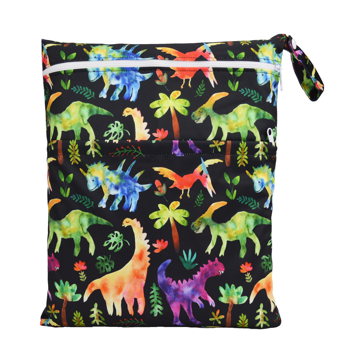 Bolsa de pañales con errores de gran capacidad y doble bolsillo, tamaño mediano