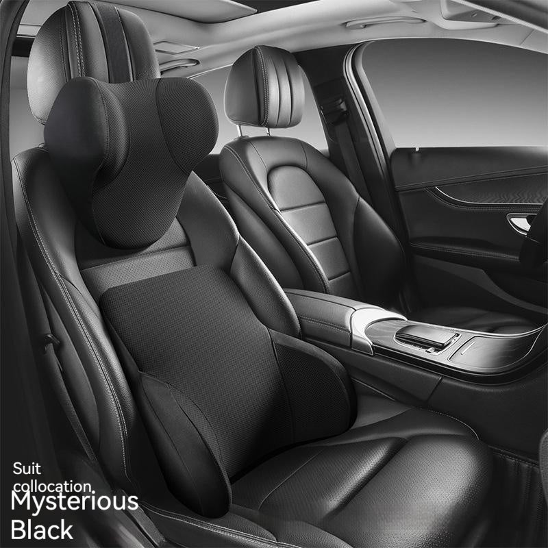 Almohada de soporte Lumbar hidrofóbica tridimensional de espuma viscoelástica, ligera, a prueba de aceite, de lujo, cómoda y transpirable, reposacabezas automotriz para coche