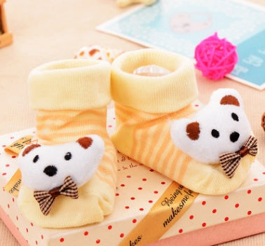 Chaussettes bébé en coton chaussettes de noël pour nouveau-nés cadeau Lot Animal antidérapant avec semelles en caoutchouc pour enfant garçon fille nouveau-né chaussettes bébé 
