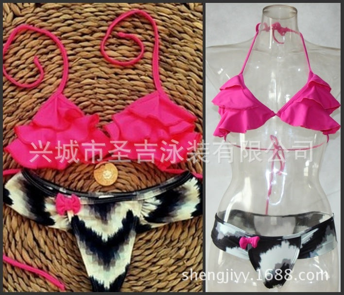 Explosion de vente rapide 2021, costume de bikini brésilien, maillot de bain sexy pour femme, bikini fendu 