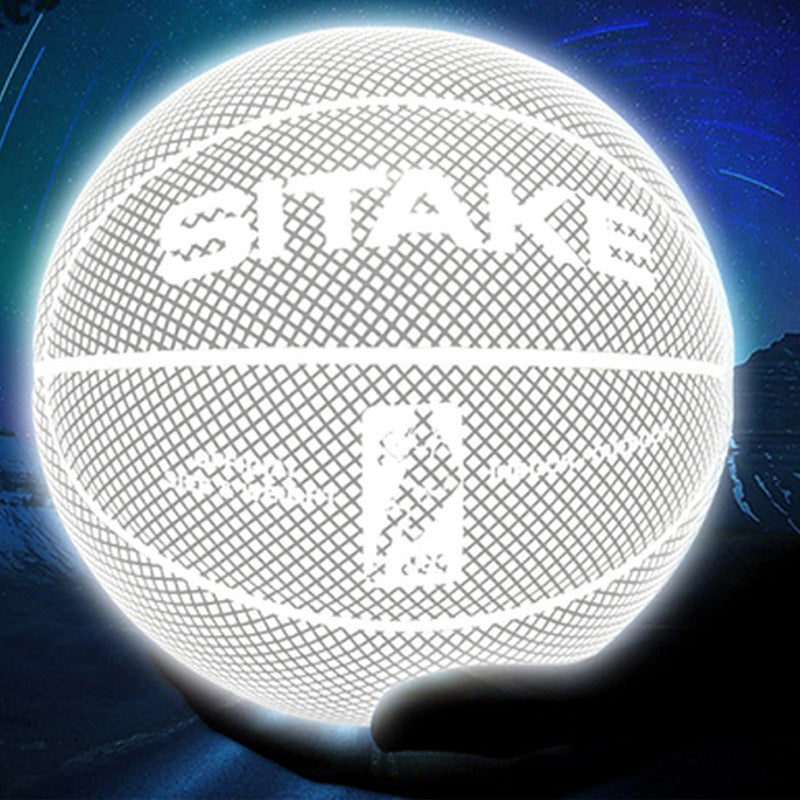 Baloncesto reflectante luminoso.