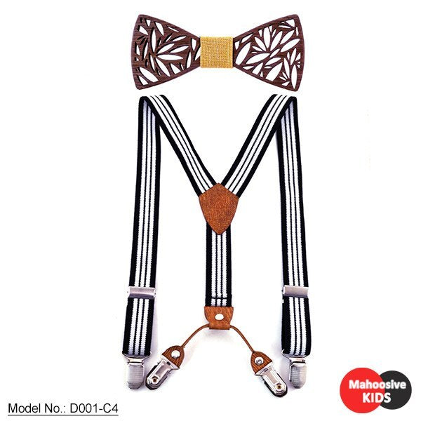 Noeud papillon en bois pour enfants