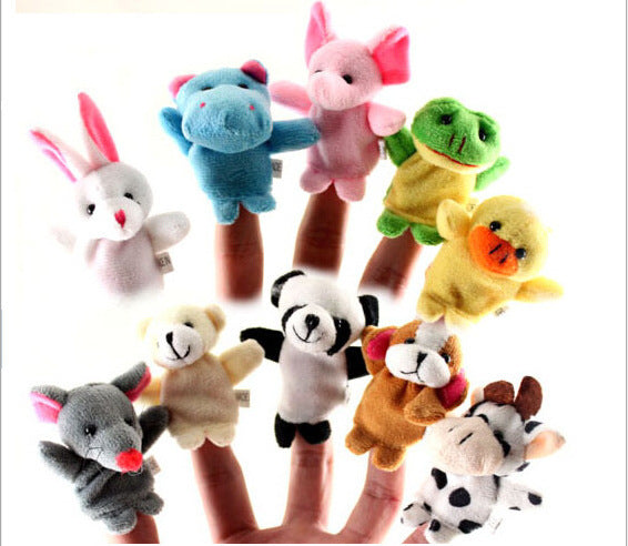 Paires de mains d'animaux avec doigts et pieds doubles, racontant des histoires au bébé, bonne aide, fabricants de jouets en peluche, vente en gros