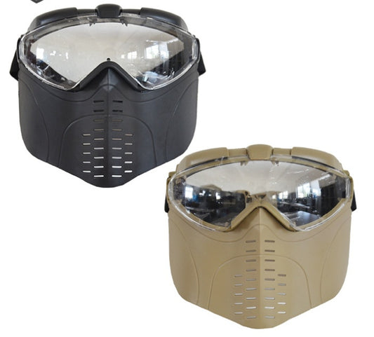 MARUI Anti niebla ventilado táctico Airsoft eléctrico máscara facial completa máscara de gas 