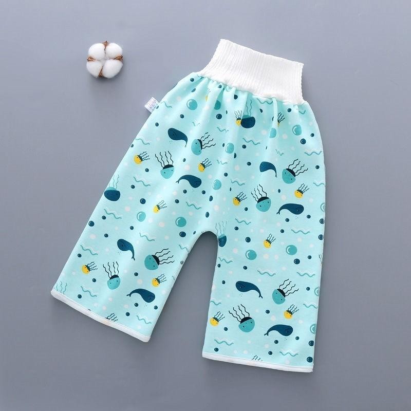 Jupe couche bébé en coton et fibre de bambou