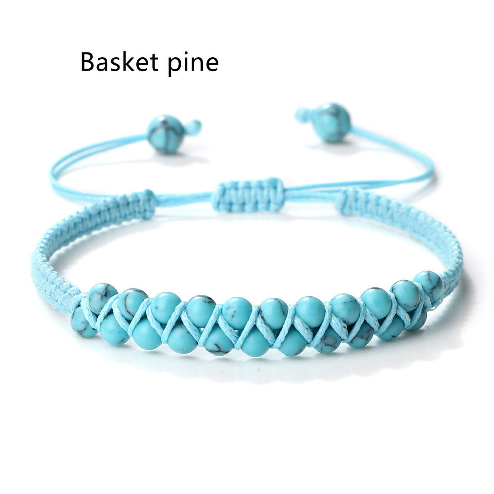 Bohemian Style Fashion Accessories Friendship Rope Bracelet Double Row Beads