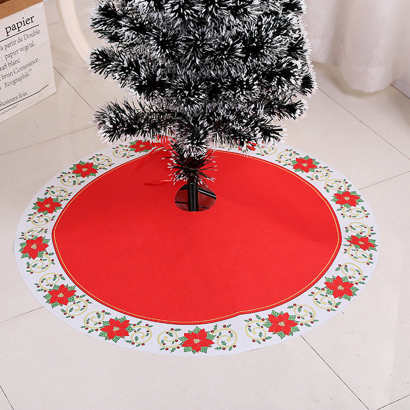 Jupe d'arbre de Noël Décorations d'arbre de Noël Cadeaux de Noël Assortiment de scènes de Noël