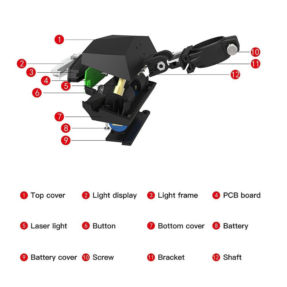 Feu arrière sans fil LED intelligent 