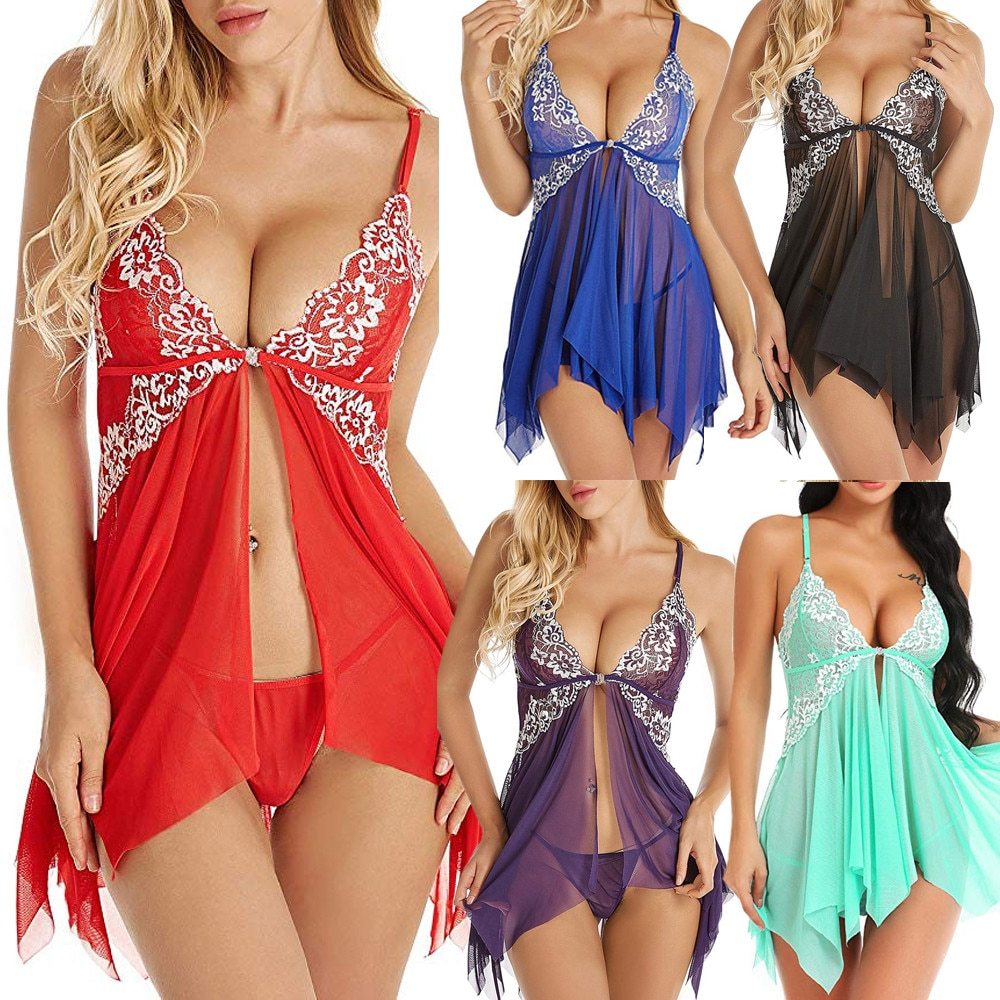 Robe pyjama amusante en lingerie érotique