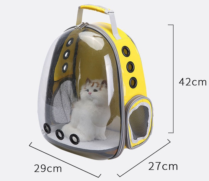 Bulle portative de transporteur de sac à dos de chiot d'animal de compagnie, nouvelle conception de Capsule spatiale sac à main de sac à dos de lapin de tourisme de 360 ​​degrés