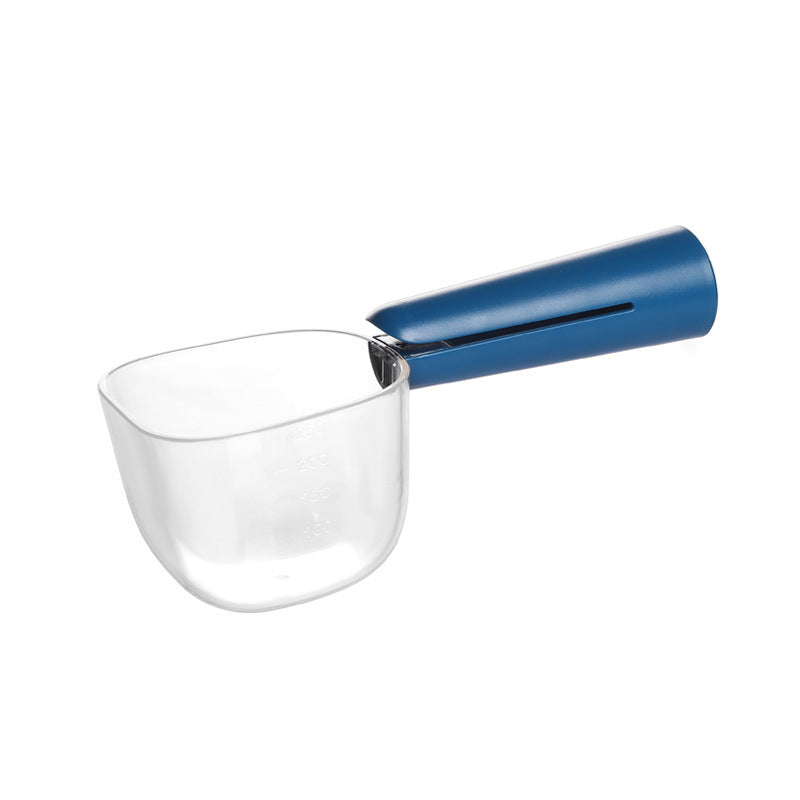 Cuillère universelle, échelle transparente, sac de nourriture pour chien, Clip, fournitures pour animaux de compagnie
