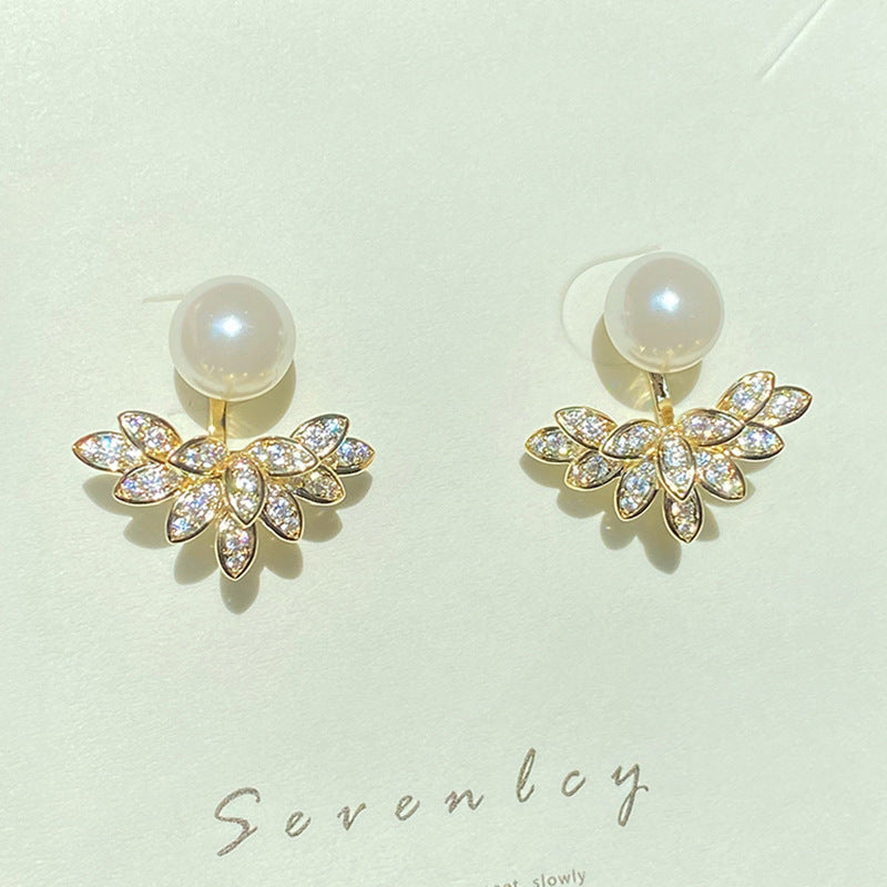 Boucles d'oreilles de luxe légères pour femmes, une paire, deux styles de port, haute qualité