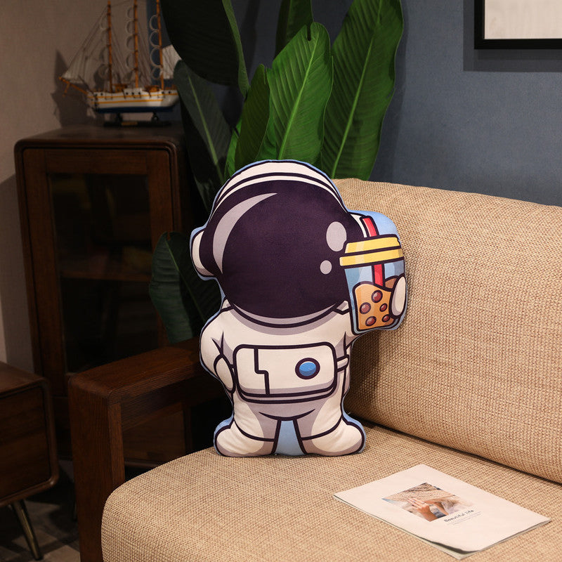 Oreiller en peluche série spatiale, jouets d'astronaute, fusée, vaisseau spatial, poupée en peluche, oreiller de sieste, cadeaux d'anniversaire pour enfants