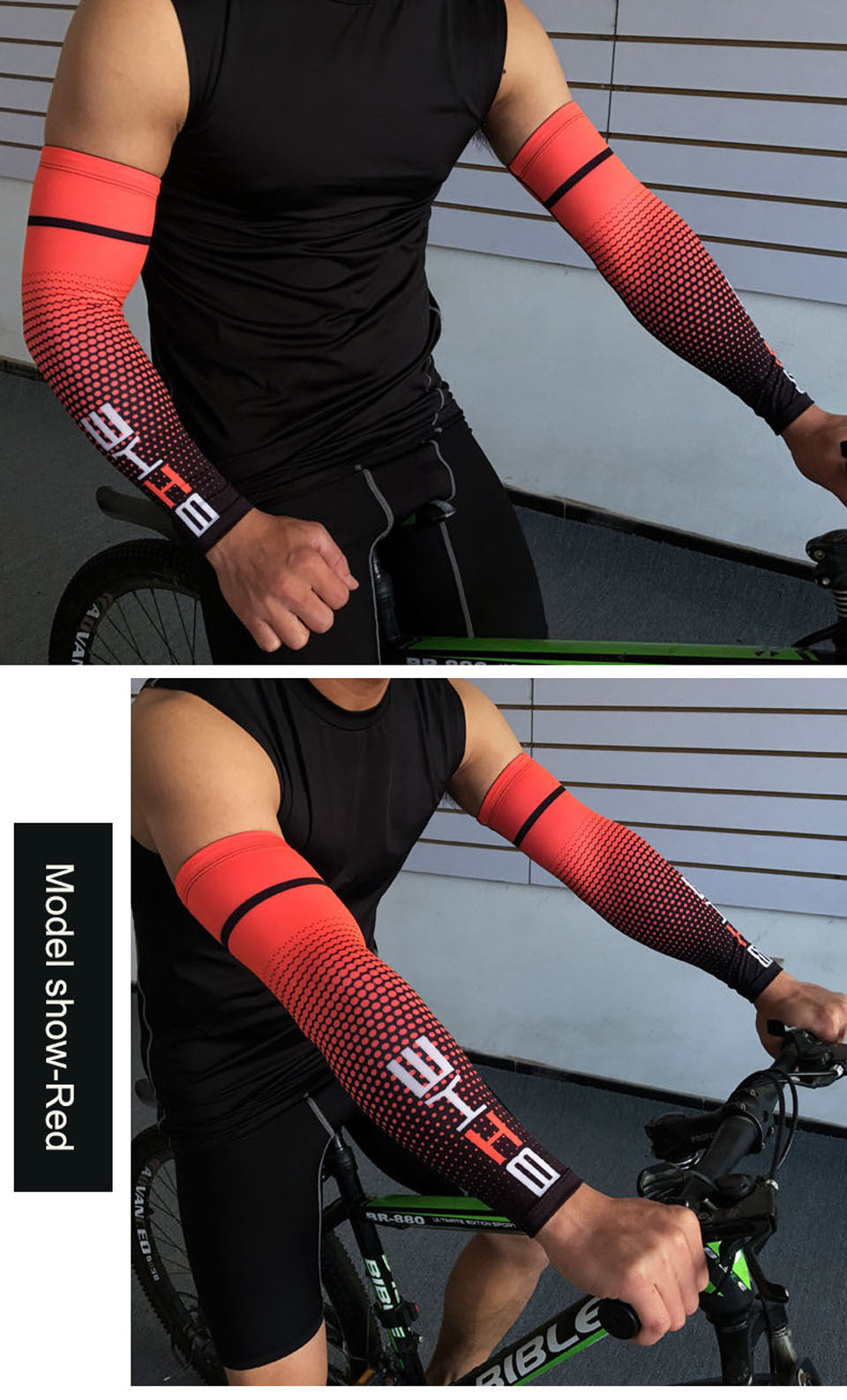 Protectores de brazo de baloncesto para ciclismo al aire libre, transpirables, para hombres y mujeres