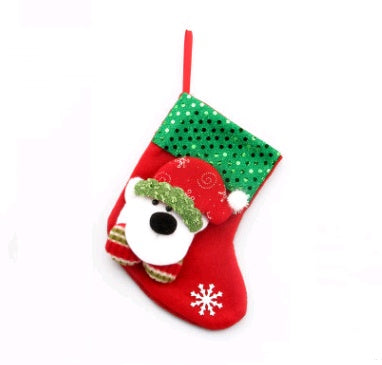 Decoraciones navideñas Calcetines de Papá Noel Colgante para árbol de Navidad Calcetines de Navidad Bolsa de regalo Bolsa de Navidad