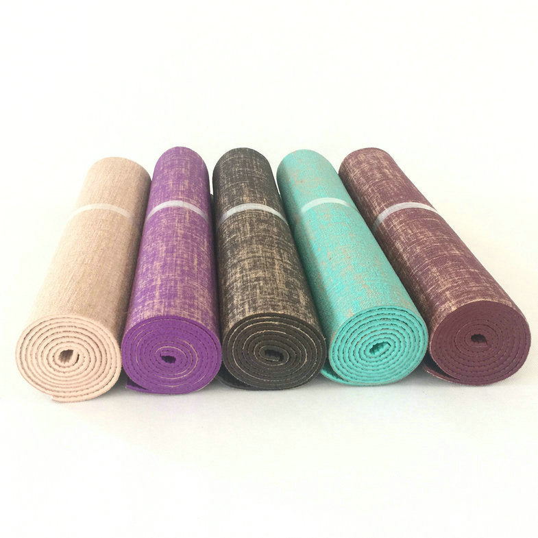Tapis de yoga en toile de sac