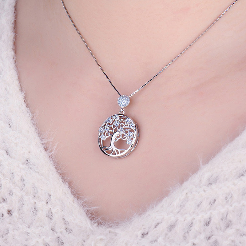 Costume de bijoux avec collier et boucles d'oreilles arbre de liberté