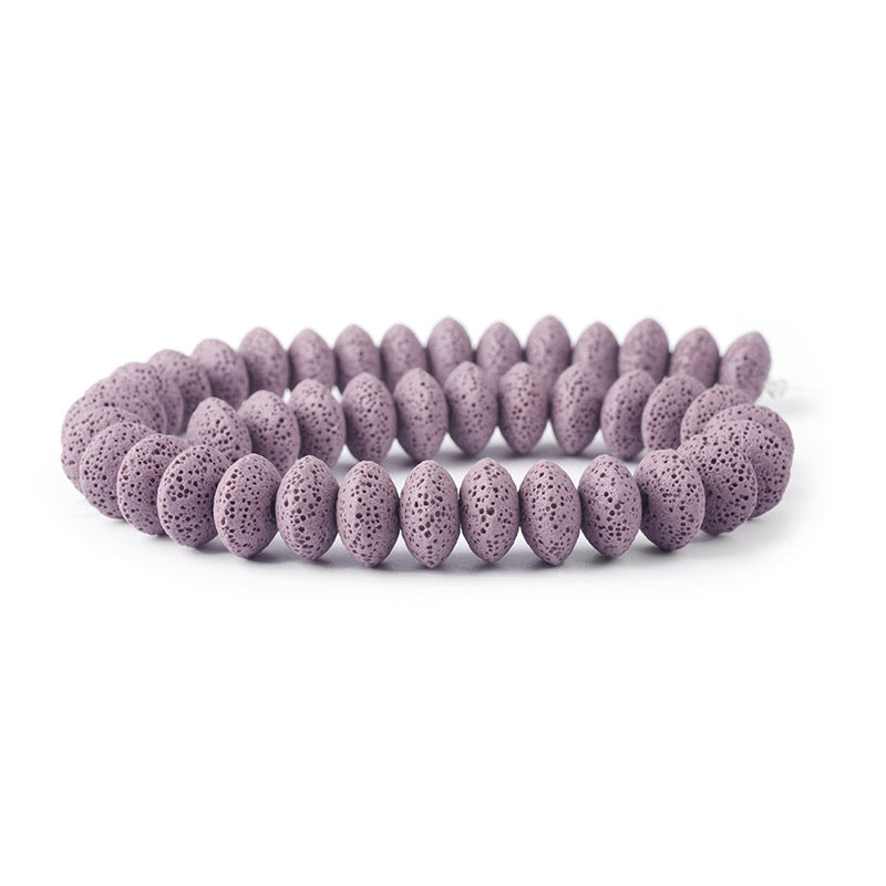Perles rondes en roche volcanique, accessoires d'ornement DIY