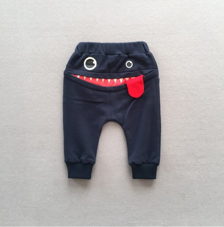 Pantalons décontractés pour garçons, automne, pantalons de survêtement décontractés pour enfants coréens, pantalons amples de dessin animé pour bébés 