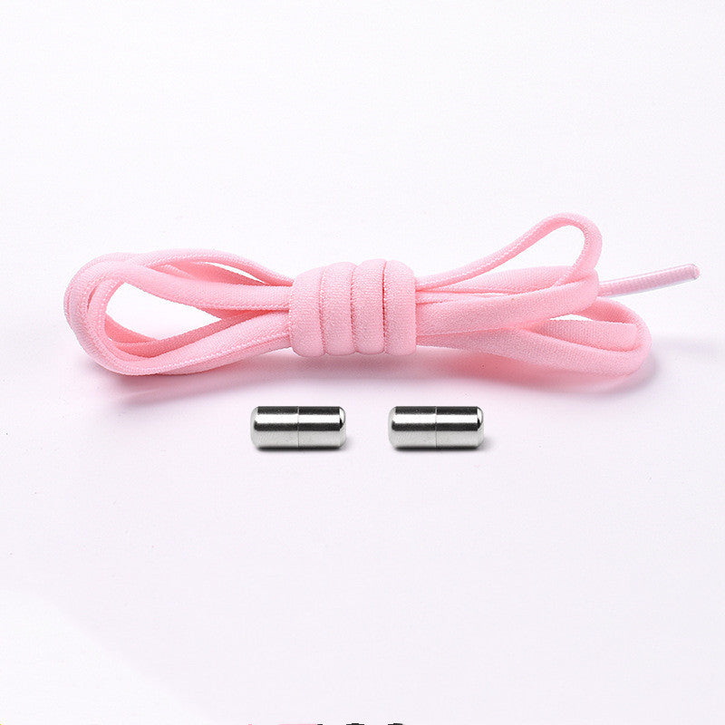 Lacets élastiques sans cravate lacets de chaussures en demi-cercle pour enfants et adultes baskets lacets de verrouillage en métal paresseux rapides cordes de chaussures