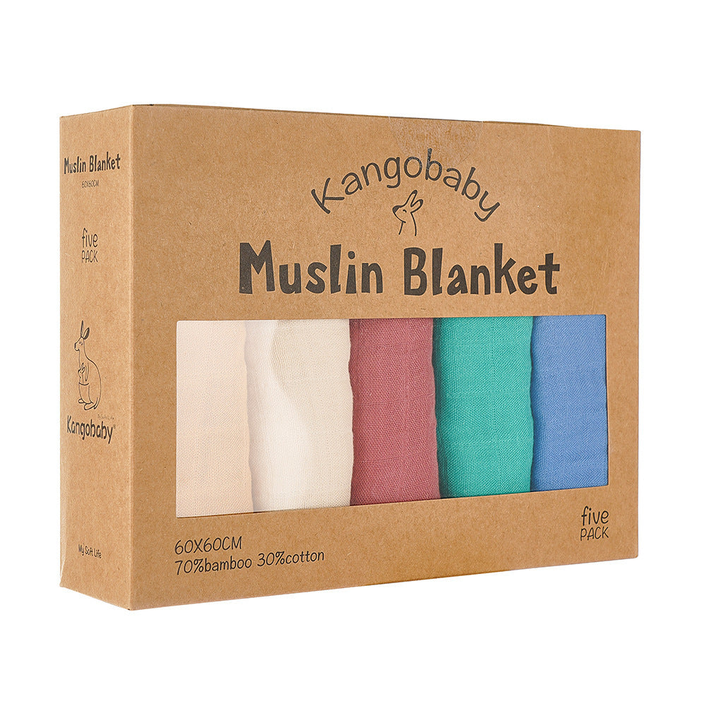 Bavoir bébé serviette à salive en gaze